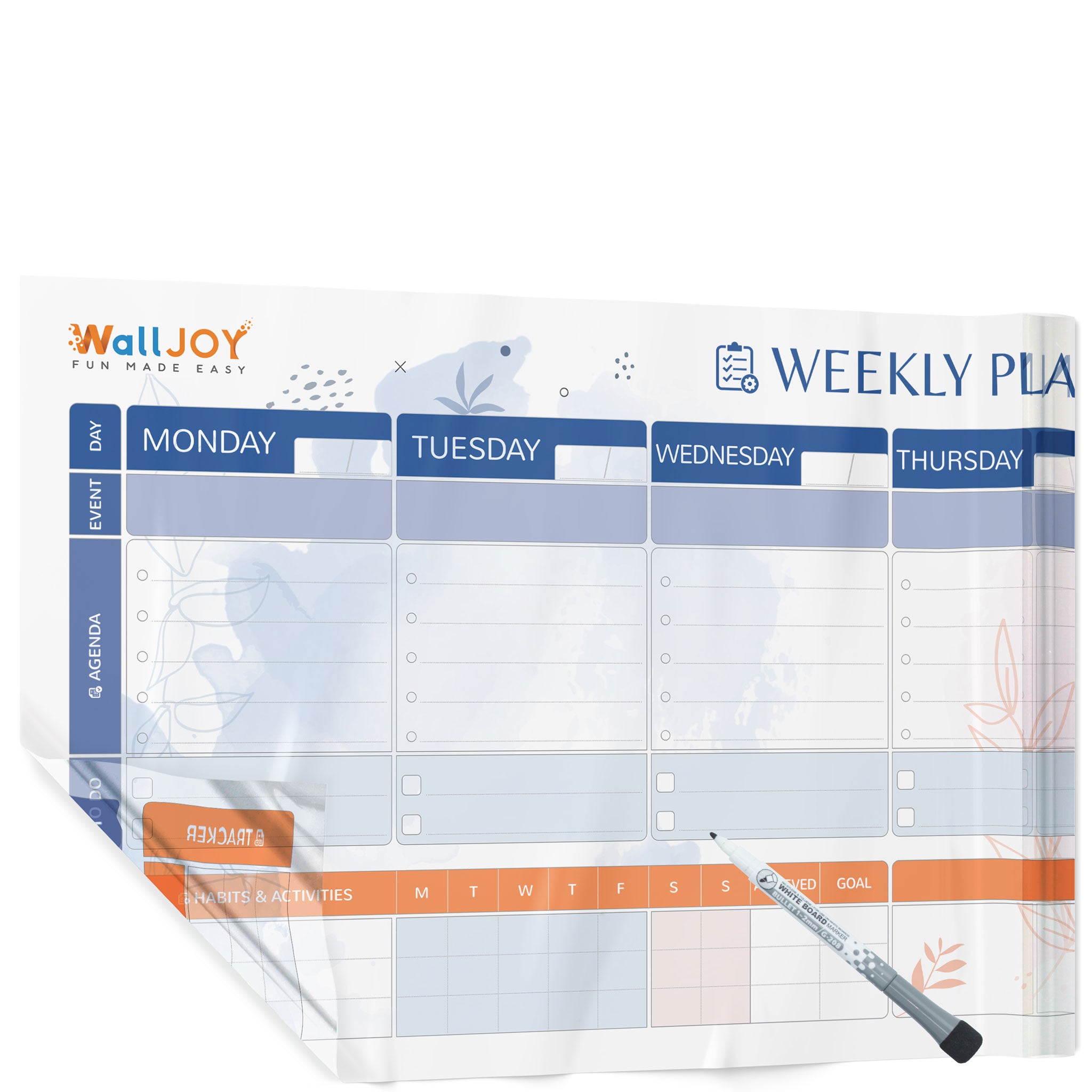 Weekly Planner Whiteboard