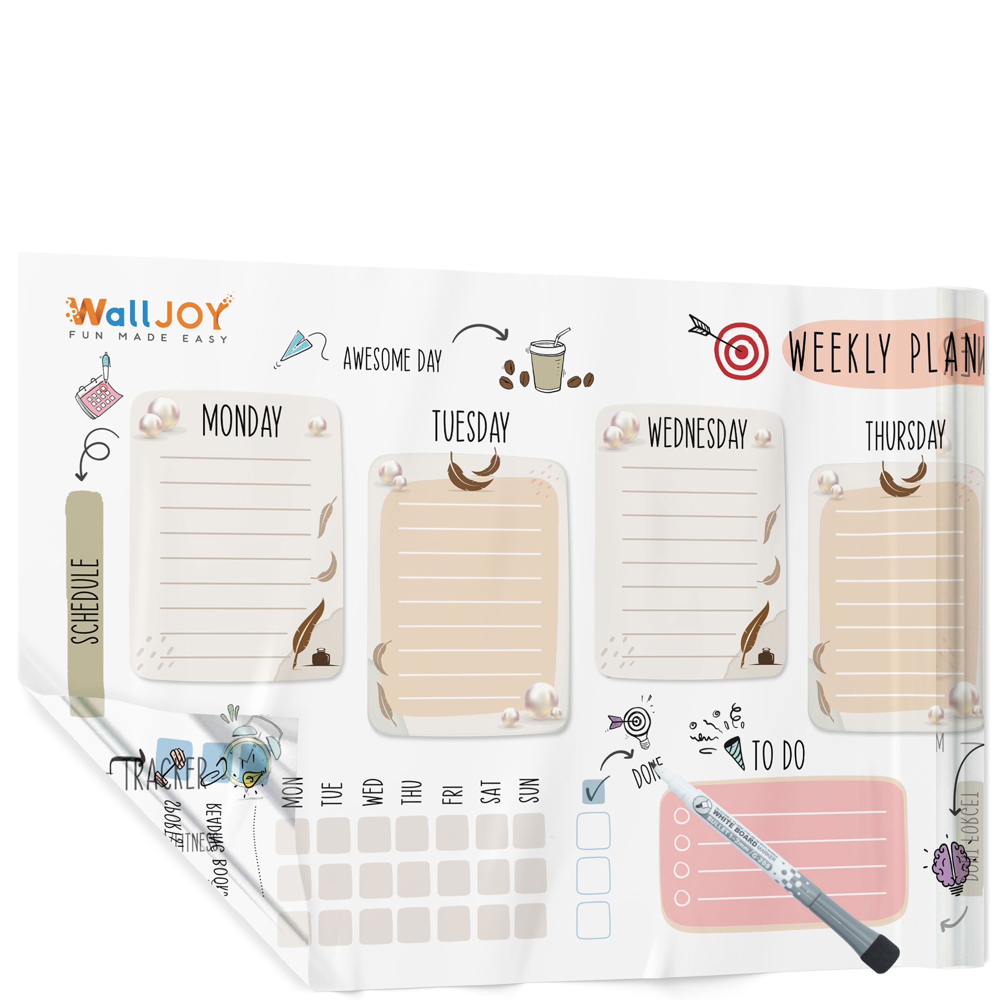 Dry Erase Weekly Planner